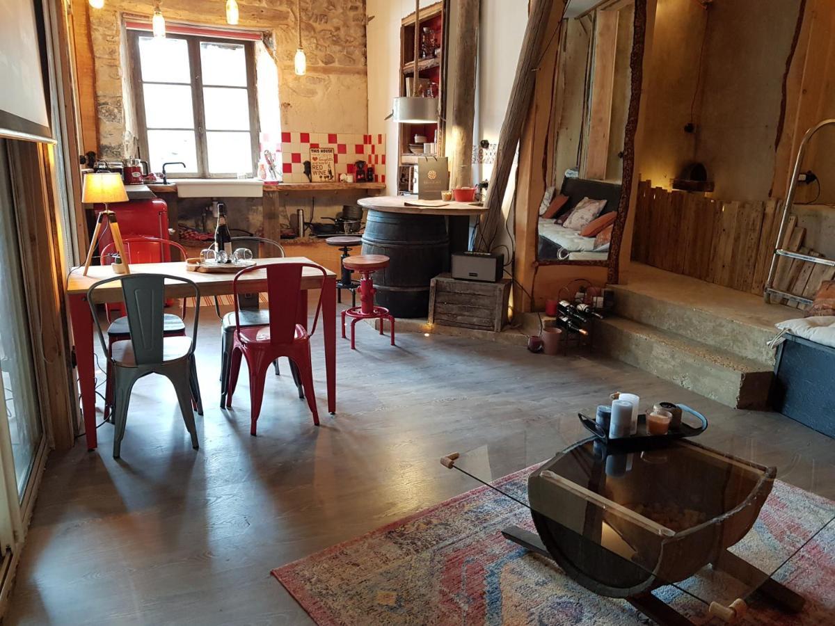 Willa Ancien Cuvage Du Beaujolais - Studio Tout Confort Saint-Didier-sur-Beaujeu Zewnętrze zdjęcie